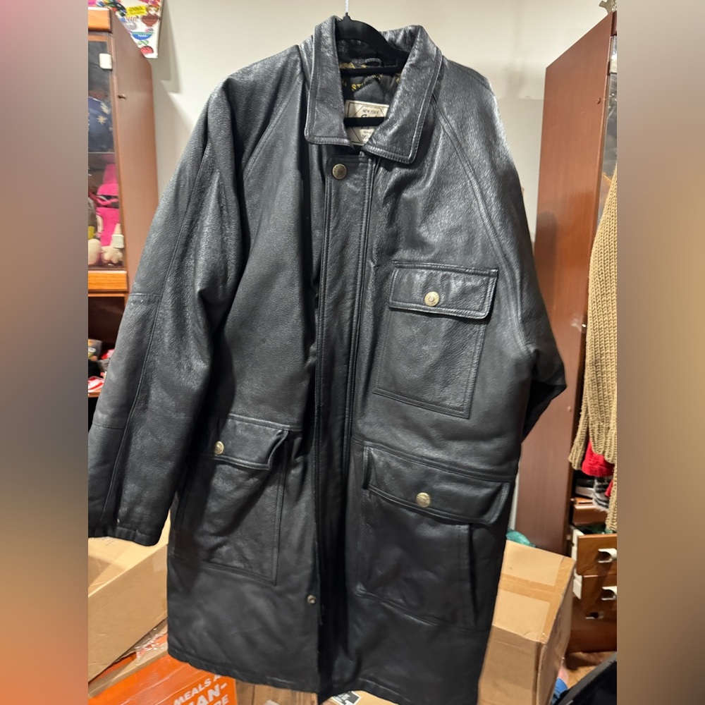 Vintage America Black Military Coat